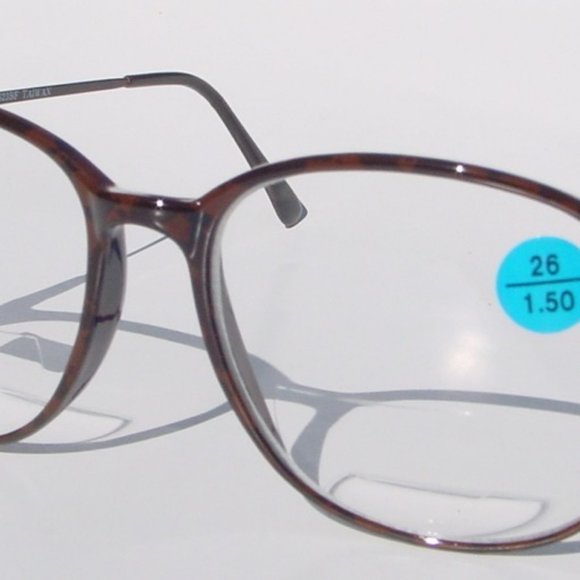 NWT Vintage 90's Carbon Fiber School Boy Bi-Focal Reading Glass +3.50 (S.Brown) - Picture 1 of 4